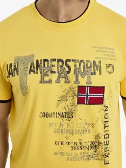Jan Vanderstorm Herren T-Shirt - SÖLVE in gelb