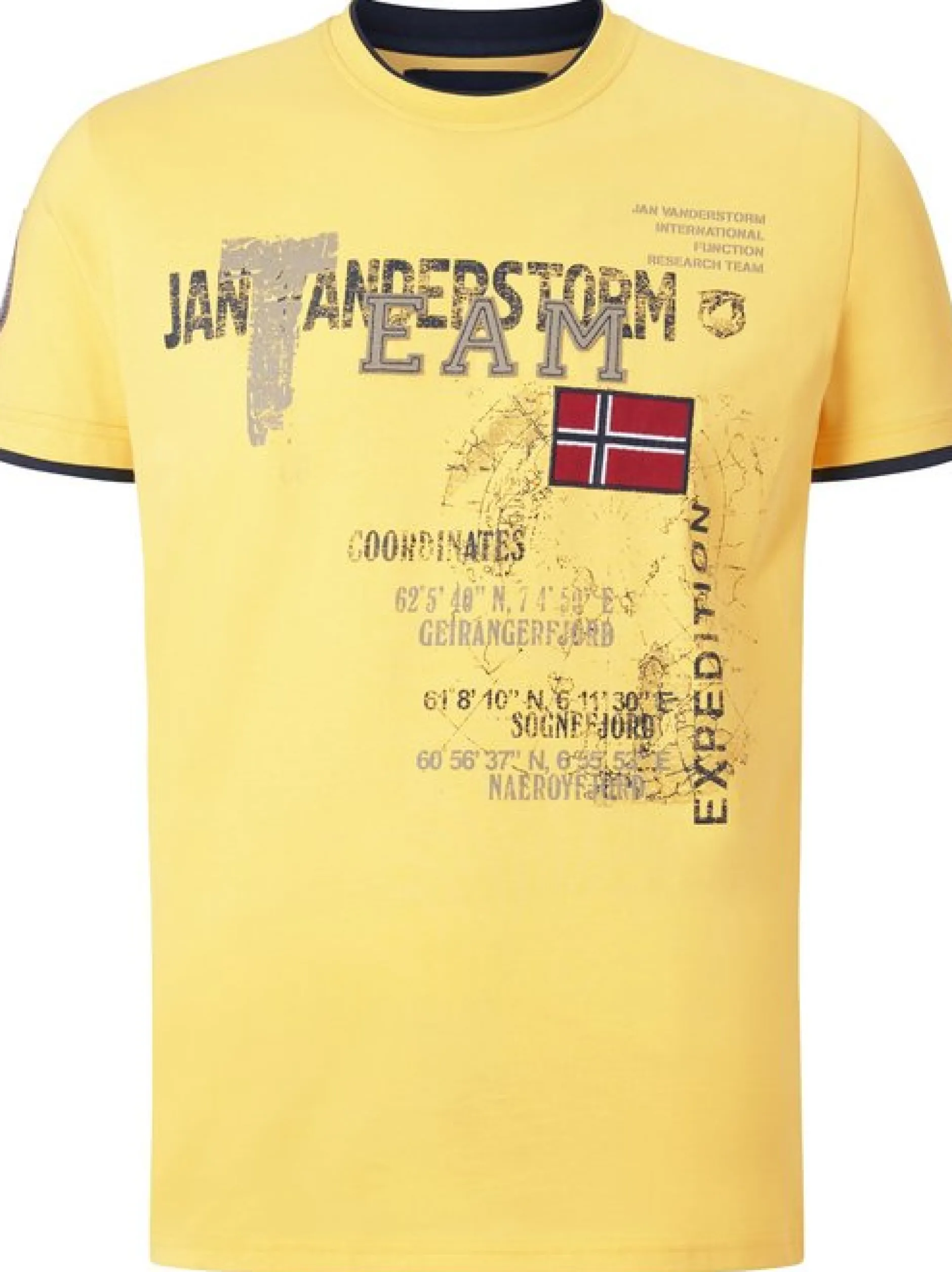 Jan Vanderstorm Herren T-Shirt - SÖLVE in gelb