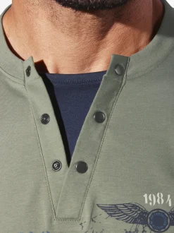 Jan Vanderstorm Herren T-Shirt - ULJAS in oliv