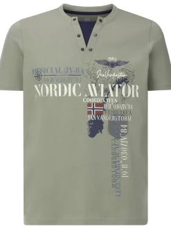Jan Vanderstorm Herren T-Shirt - ULJAS in oliv