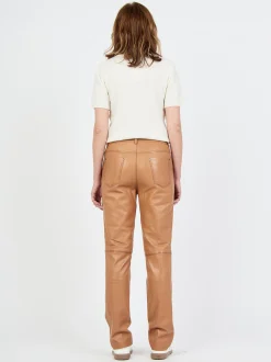 JCC Damen Lederhose in camel