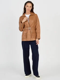 JCC Damen Lederjacke in cognac