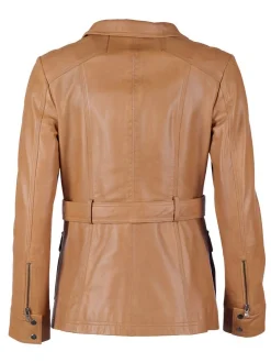 JCC Damen Lederjacke in cognac