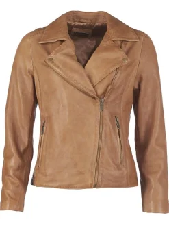 JCC Damen Lederjacke in cognac