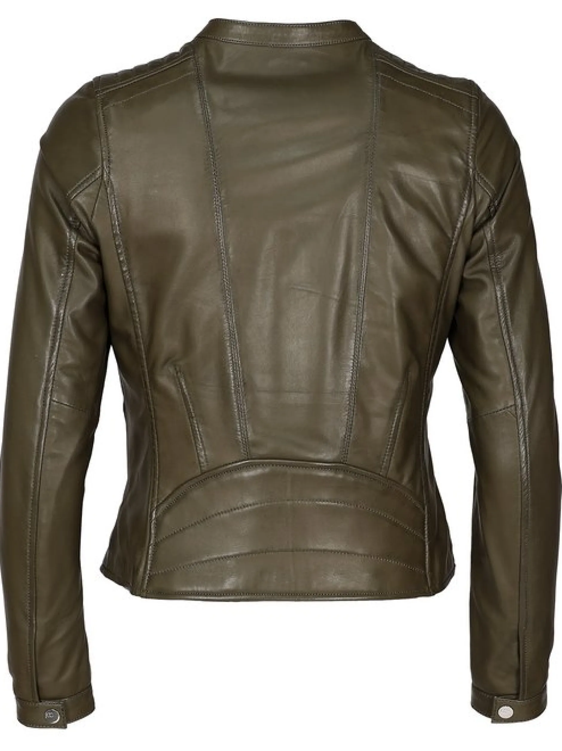 JCC Damen Lederjacke in oliv