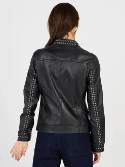 JCC Damen Lederjacke in schwarz