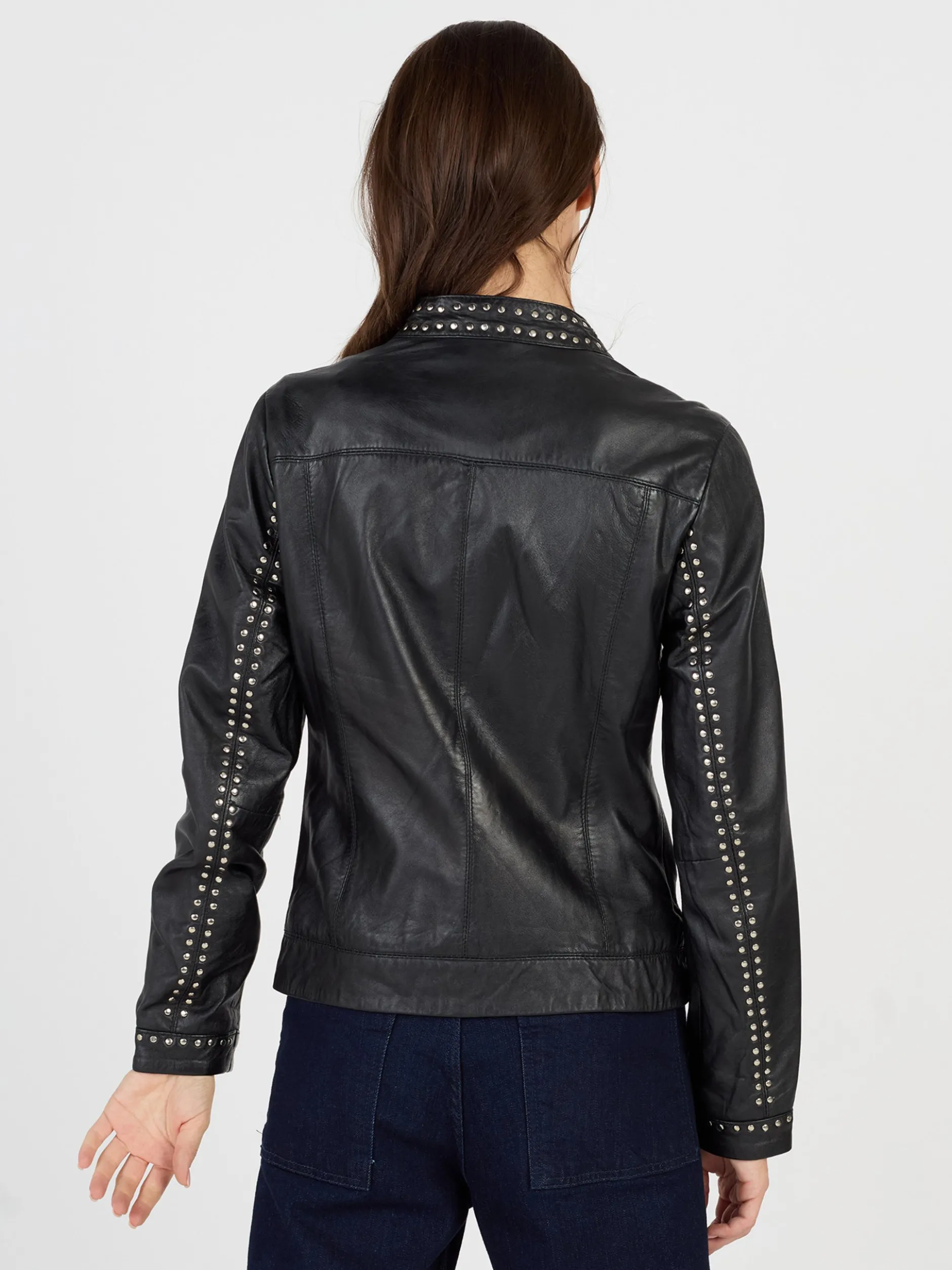 JCC Damen Lederjacke in schwarz