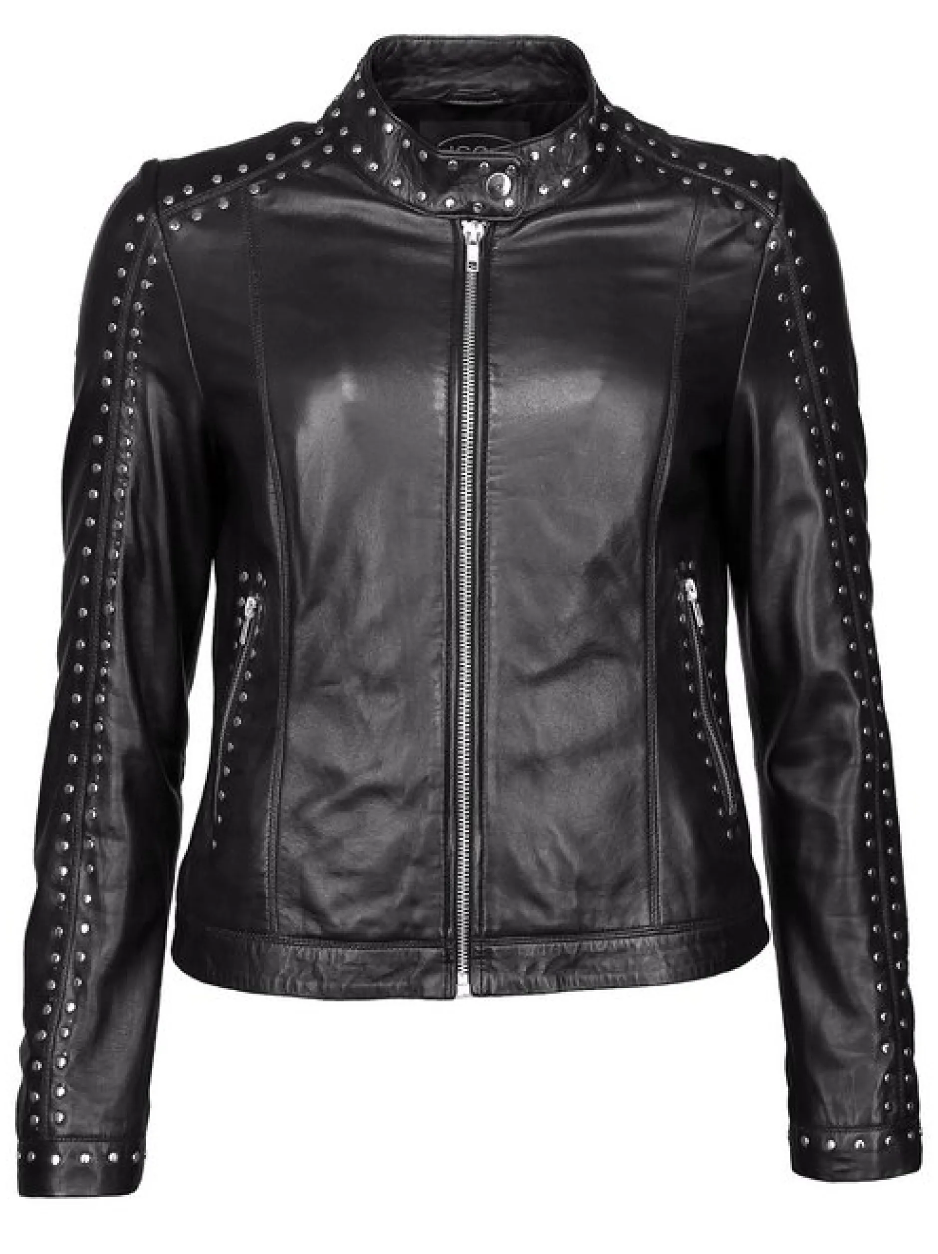 JCC Damen Lederjacke in schwarz