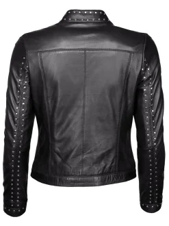 JCC Damen Lederjacke in schwarz