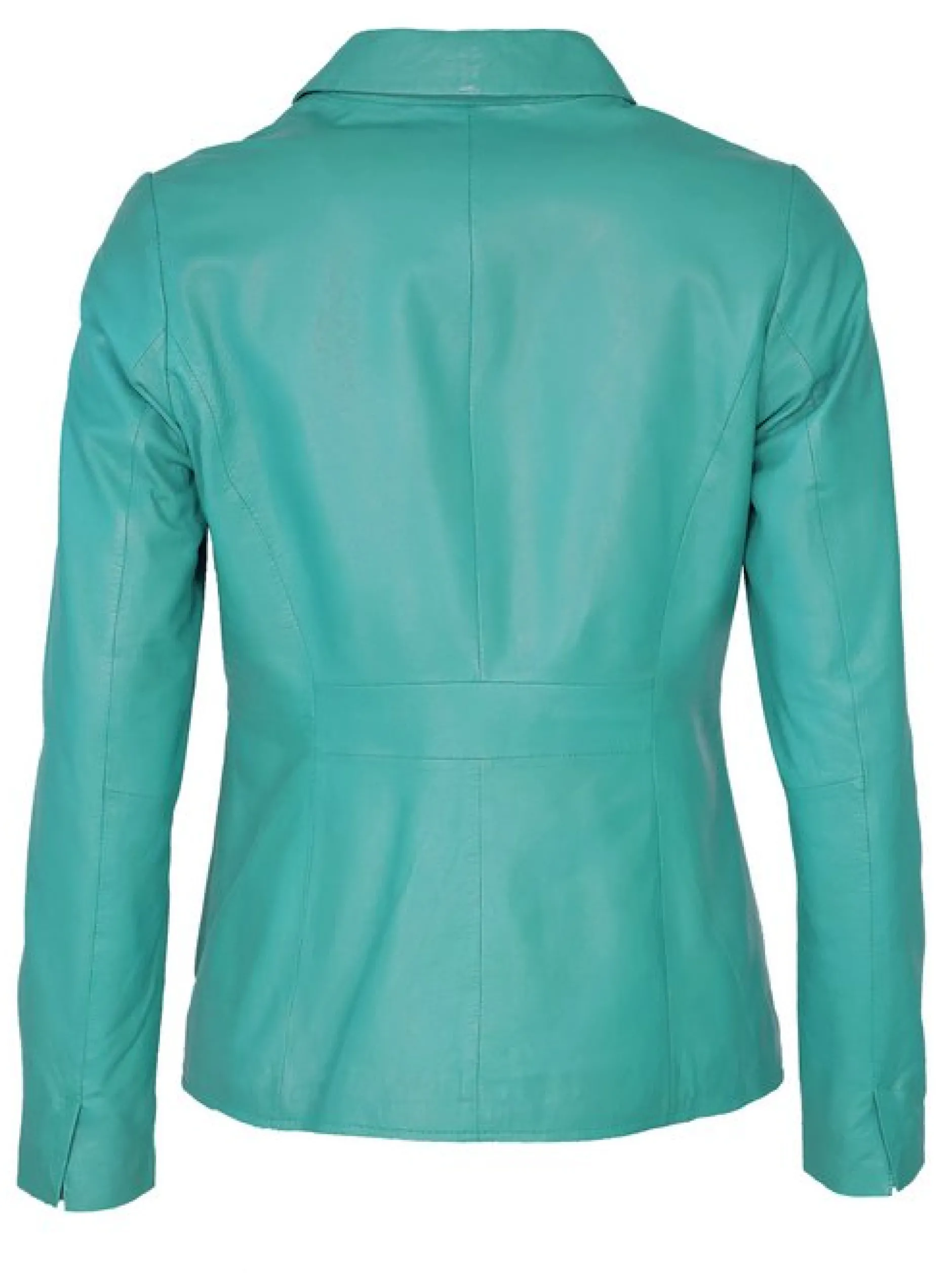 JCC Damen Lederjacke in türkis