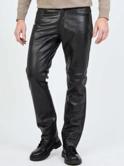 JCC Herren Lederhose in schwarz