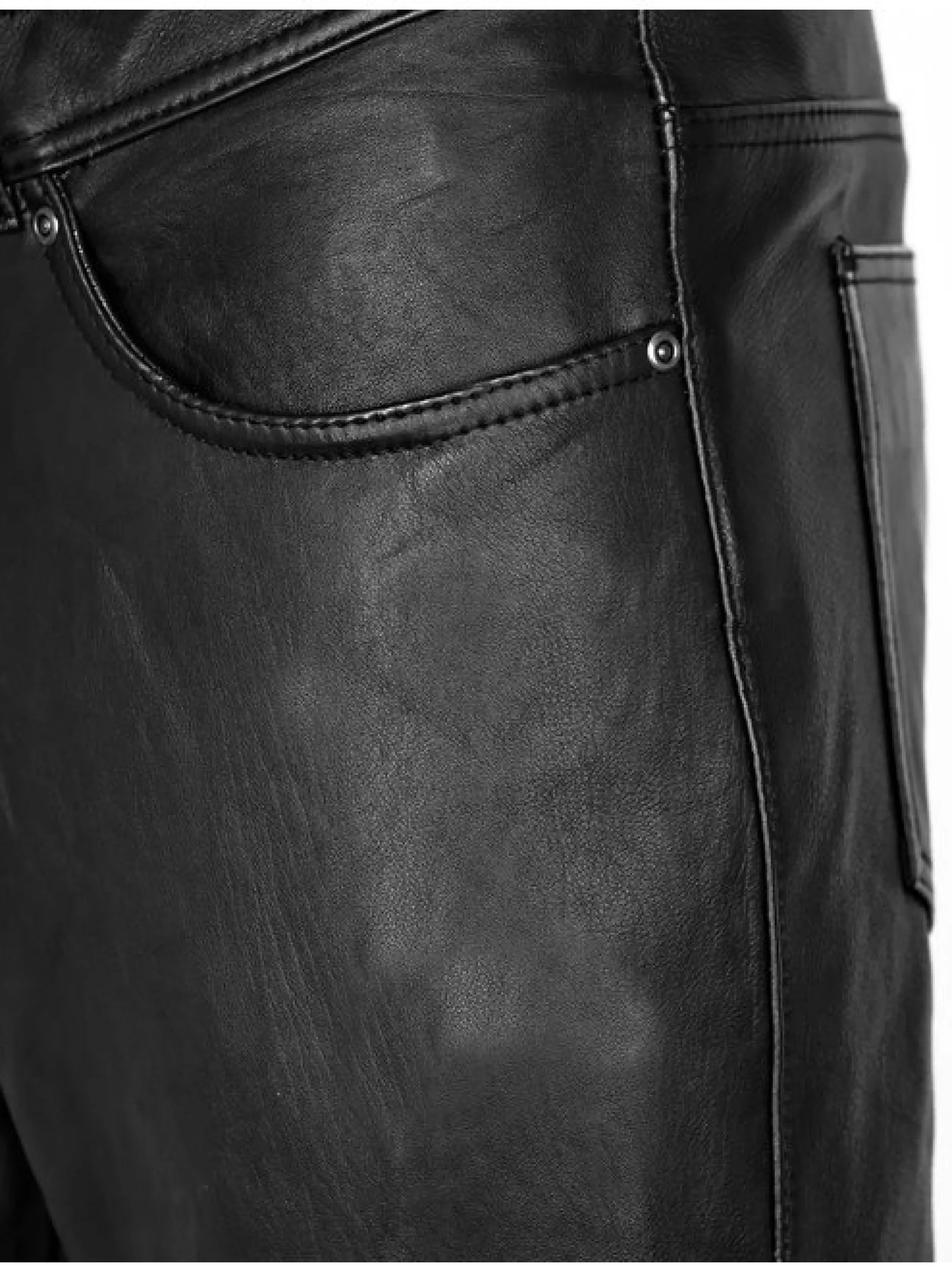 JCC Herren Lederhose in schwarz