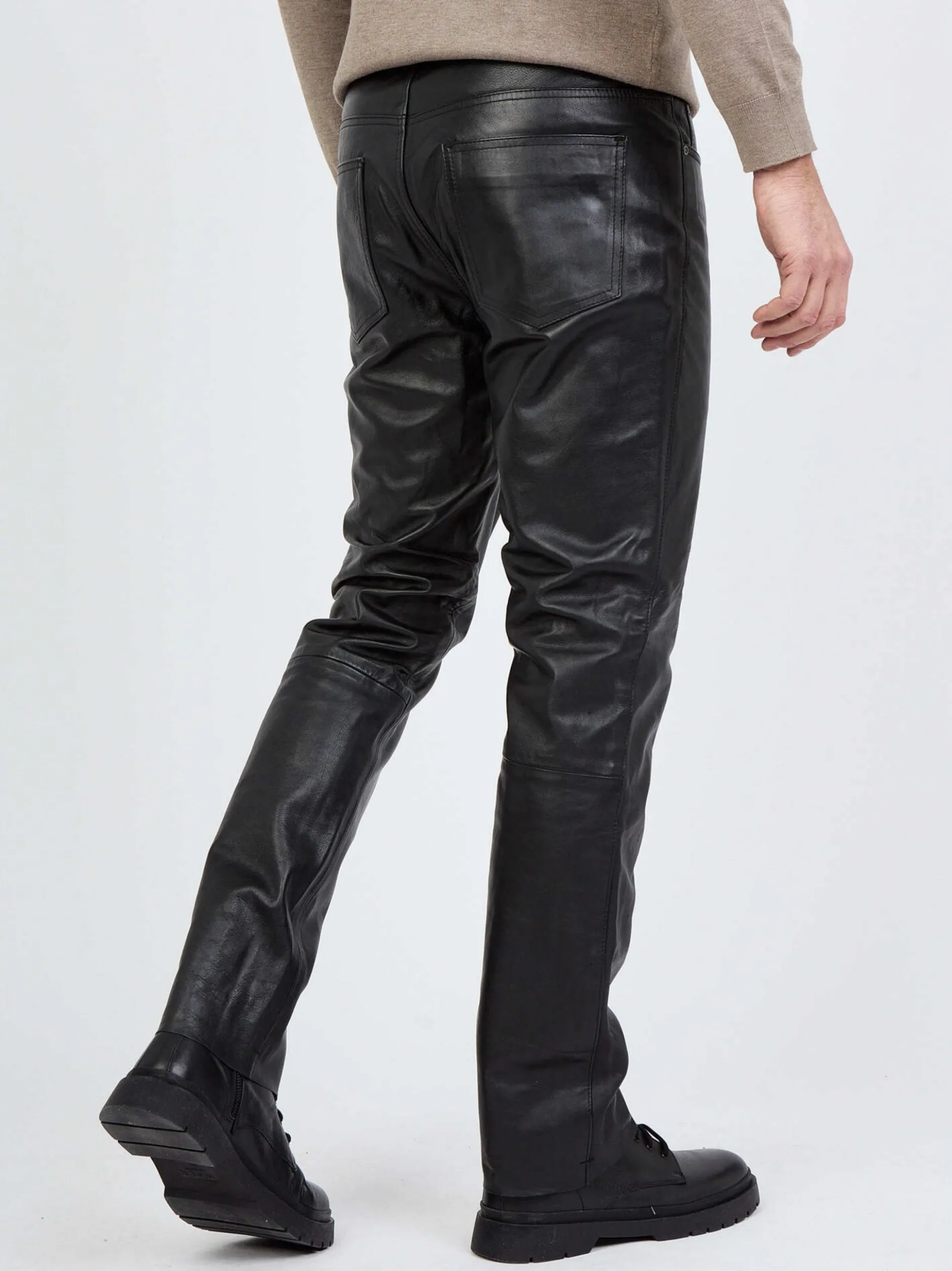 JCC Herren Lederhose in schwarz