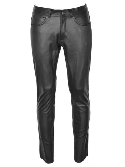 JCC Herren Lederhose in schwarz
