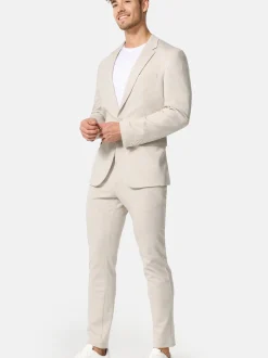 Jeff Herren Anzug 2-Teiler - JFEzra SET in beige sand