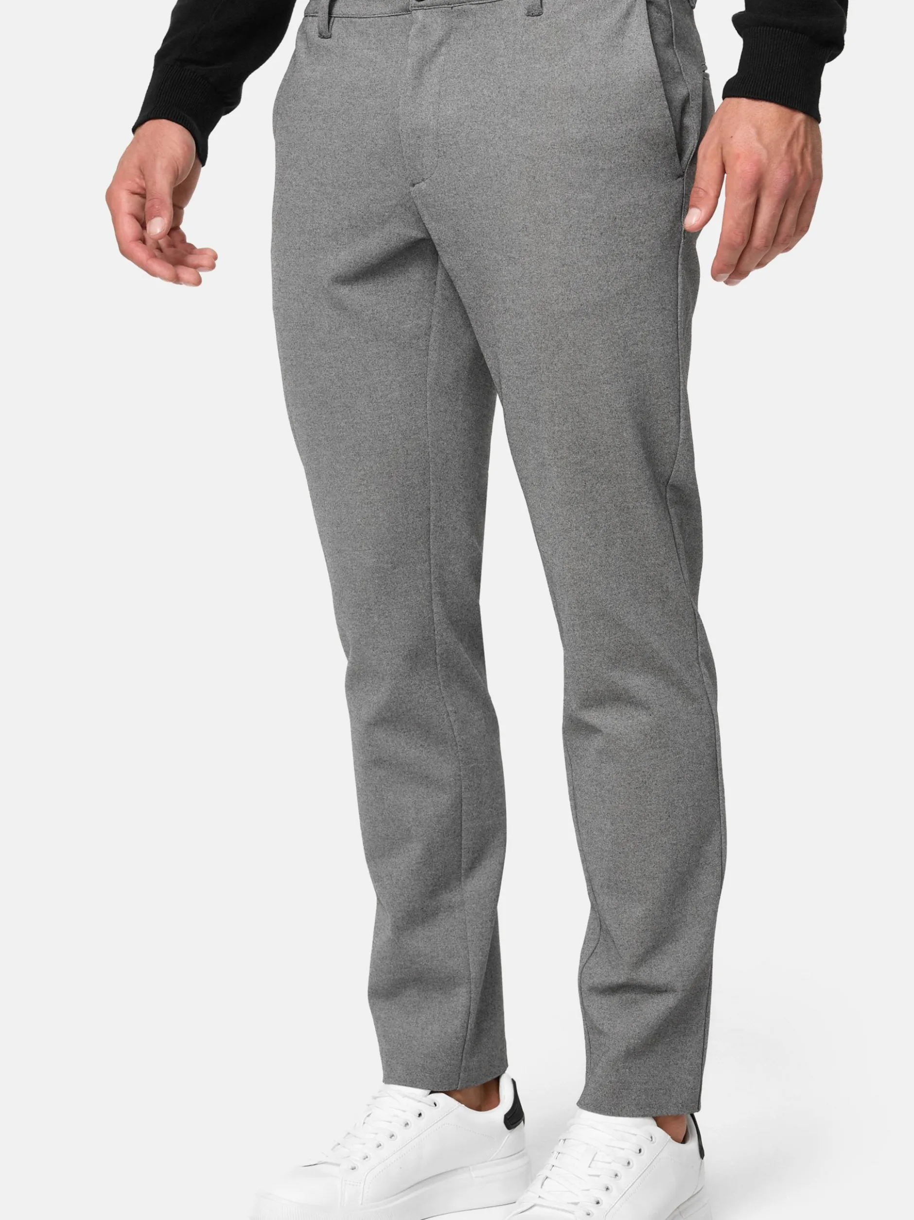Jeff Herren Chinohose - Burch in grau