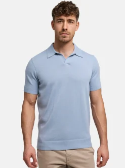 Jeff Herren Poloshirt - JFEliseo in hellblau
