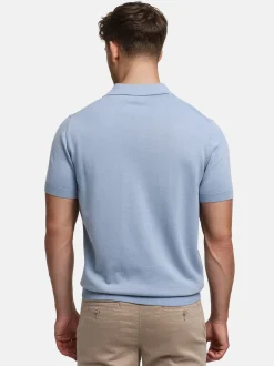 Jeff Herren Poloshirt - JFEliseo in hellblau