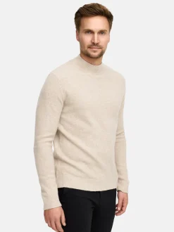 Jeff Herren Strickpullover - JFCollin turtle neck in beige
