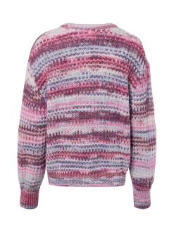 JJXX Damen Strickpullover - JXSimone in lila pink