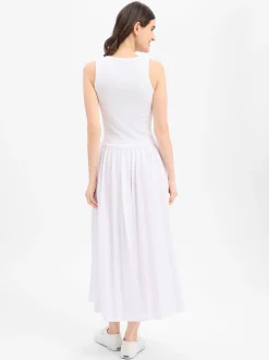 JOOP! Damen Maxikleid - Tildy in weiß - Ärmel: ohne Arm