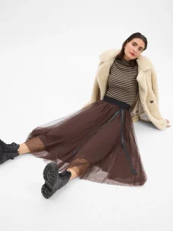 JOOP! Damen Rock - Fridi in schoko - Länge: midi