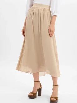 JOOP! Damen Rock - Sumi in beige - Länge: midi