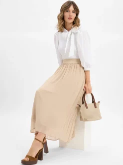 JOOP! Damen Rock - Sumi in beige - Länge: midi