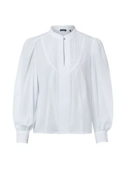 JOOP! Damen Spitzenbluse - Bionda in weiß