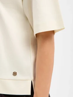 JOOP! Damen T-Shirt - Tede in ecru - Ärmel: kurzarm