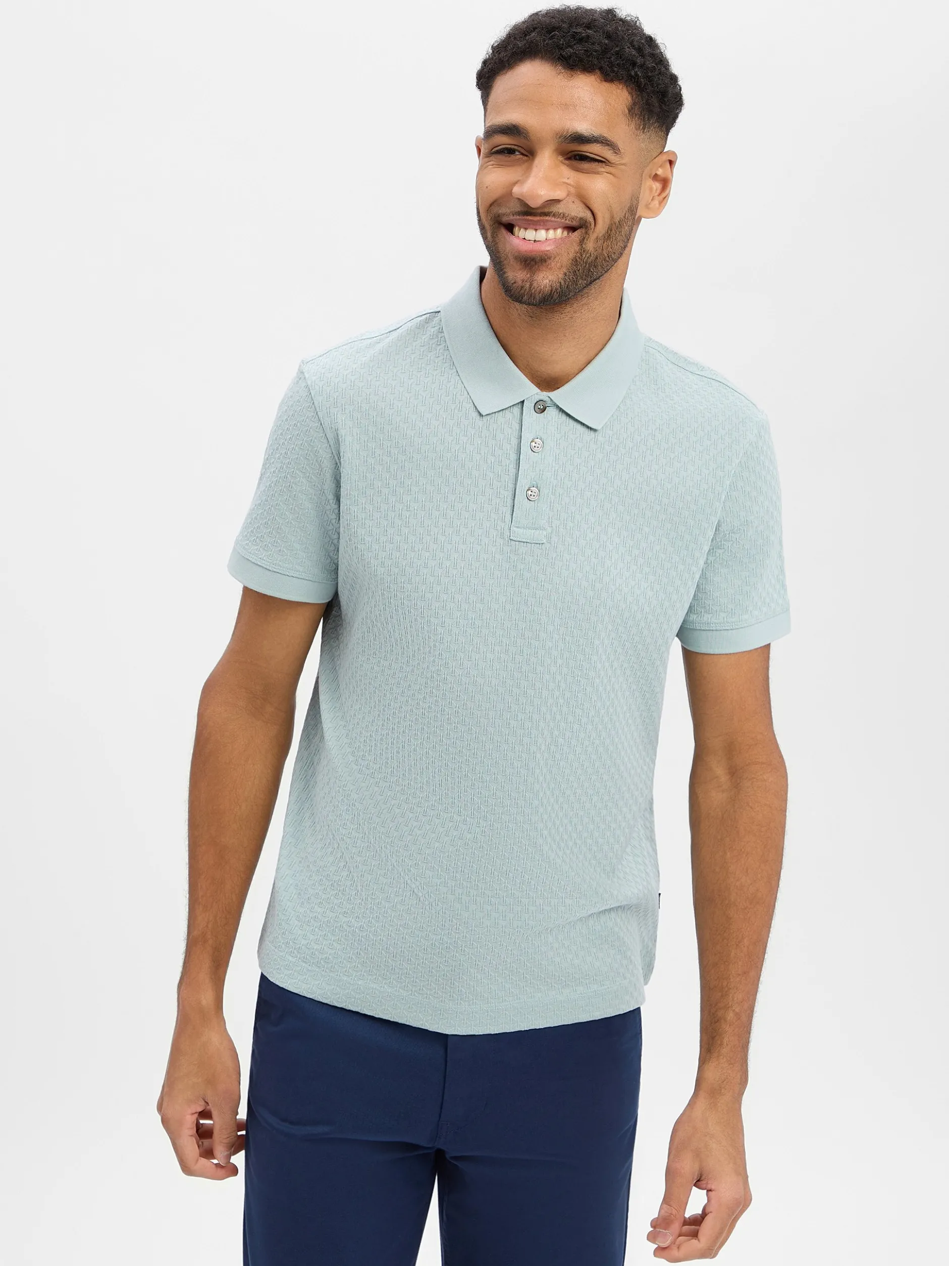 JOOP! Herren Poloshirt - Roni in mint - Ärmel: kurzarm
