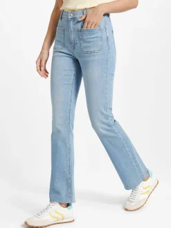 Joop Jeans Damen Bootcut Jeans - Ella-Oh in light stone