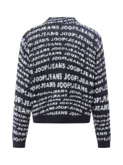 Joop Jeans Damen Strickpullover - Kalissa in marine weiß
