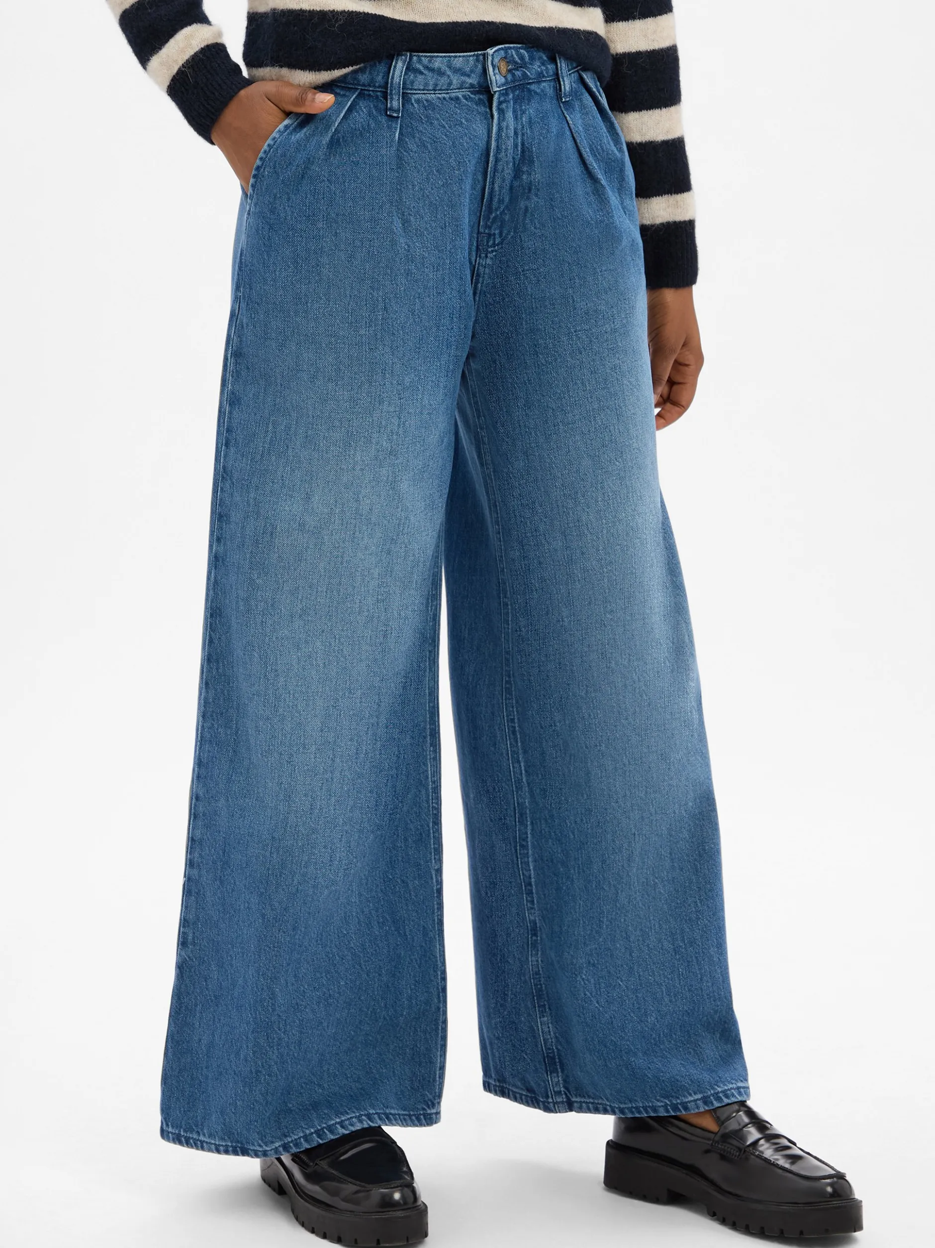 Joop Jeans Damen Wide Fit Jeans - Elise in medium stone