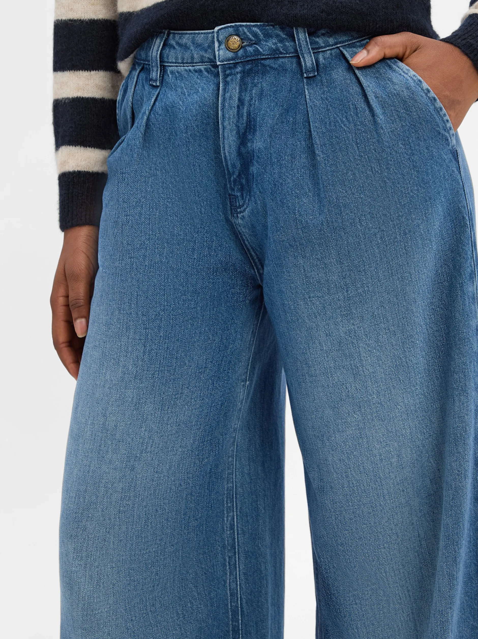 Joop Jeans Damen Wide Fit Jeans - Elise in medium stone