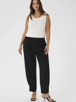 Kaffe Curve Damen Hose KChelia in schwarz