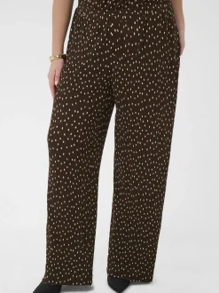 Kaffe Curve Damen Jerseyhose KCmyra in braun
