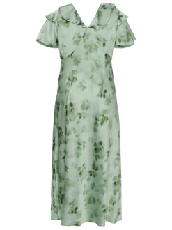 Kaffe Curve Damen Kleid KCjamie in grün
