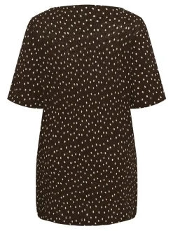 Kaffe Curve Damen T-Shirt KCmyra in braun