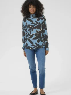 Kaffe Damen Bluse KAamber in blau