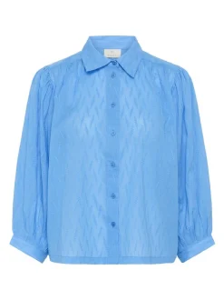 Kaffe Damen Bluse KAgabriela in hellblau