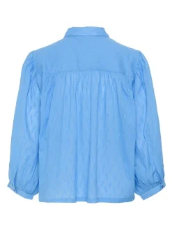 Kaffe Damen Bluse KAgabriela in hellblau