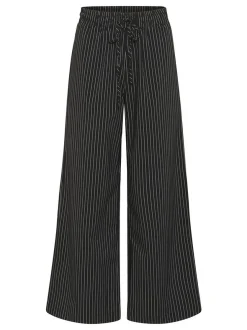 Kaffe Damen Casual Hose KAeliana Elastische Taille in schwarz