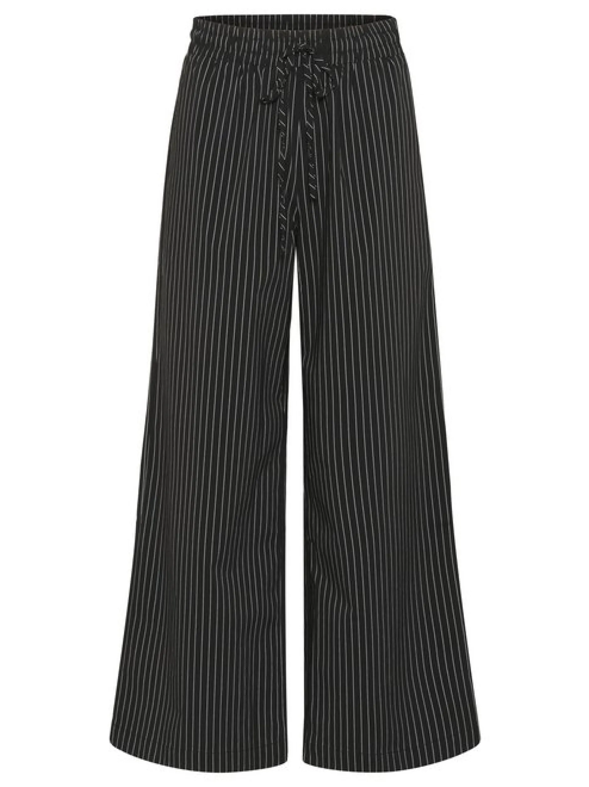 Kaffe Damen Casual Hose KAeliana Elastische Taille in schwarz