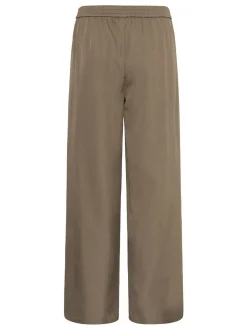 Kaffe Damen Casual Hose KAvictorina Elastische Taille in braun
