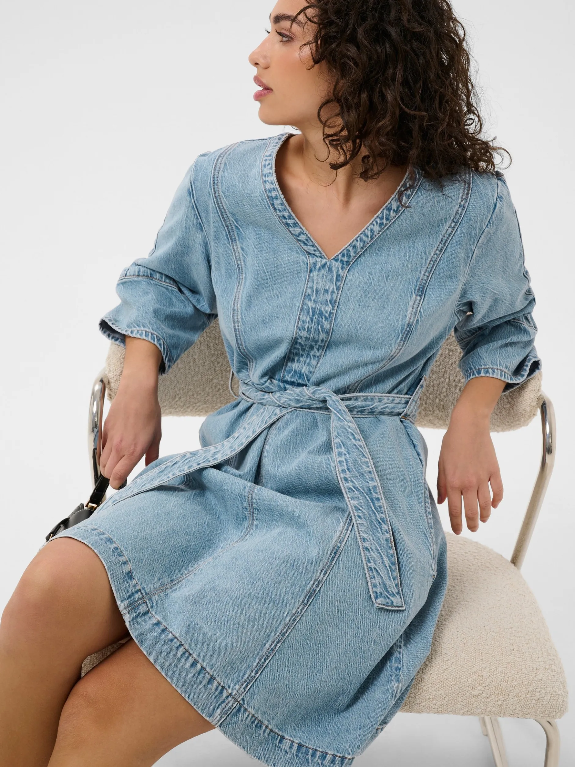 Kaffe Damen Denimkleid KAjordi in blau