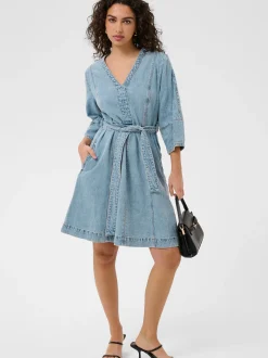 Kaffe Damen Denimkleid KAjordi in blau