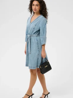 Kaffe Damen Denimkleid KAjordi in blau