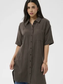 Kaffe Damen Hemd KAvafla in mocca
