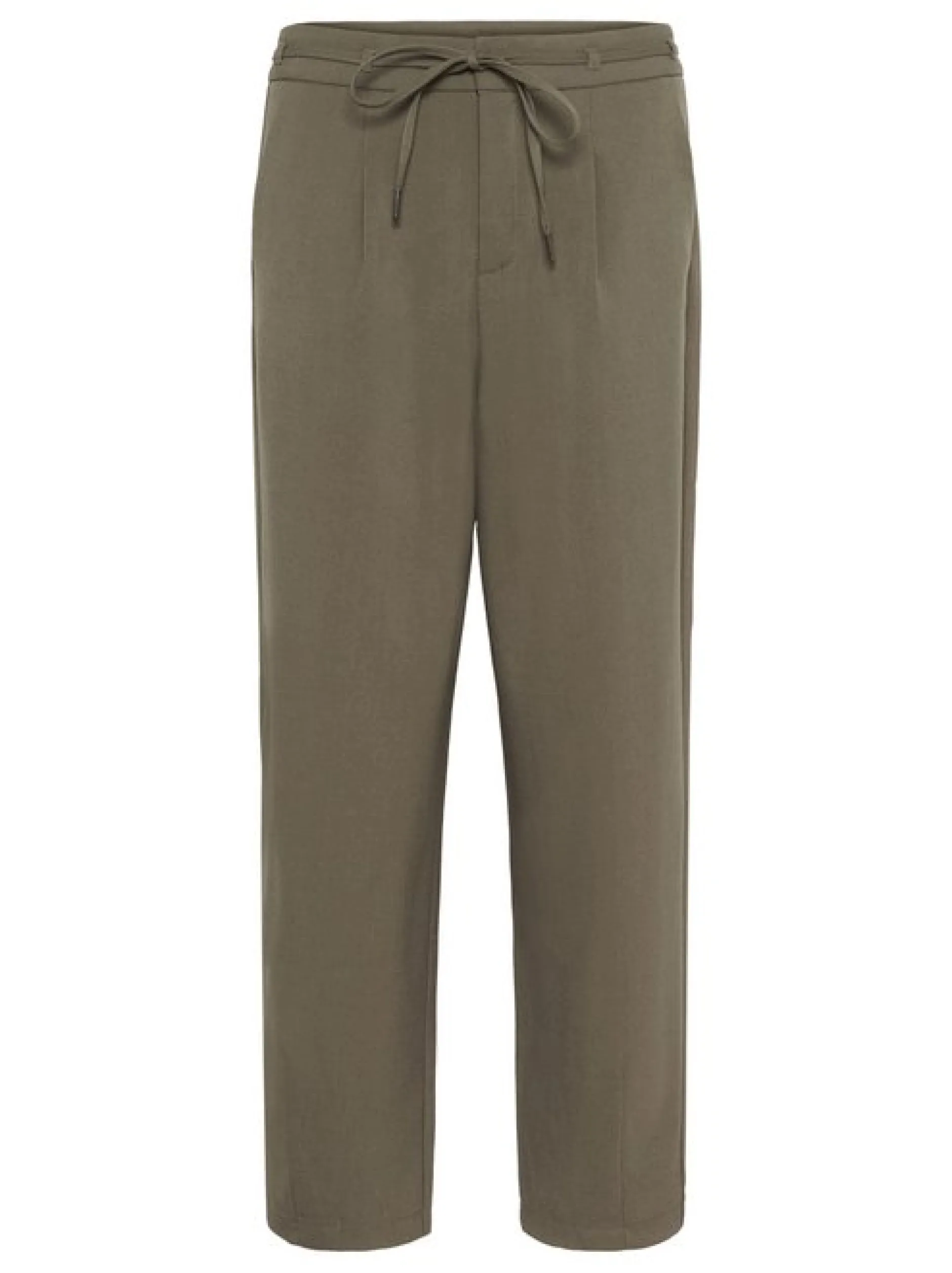 Kaffe Damen Hose KAmerle Hohe Taille in braun